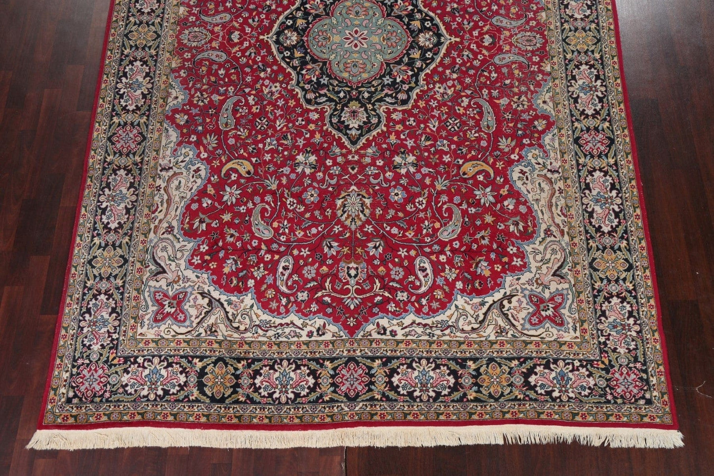 Vegetable Dye Red Vintage Tabriz Persian Area Rug 8x12