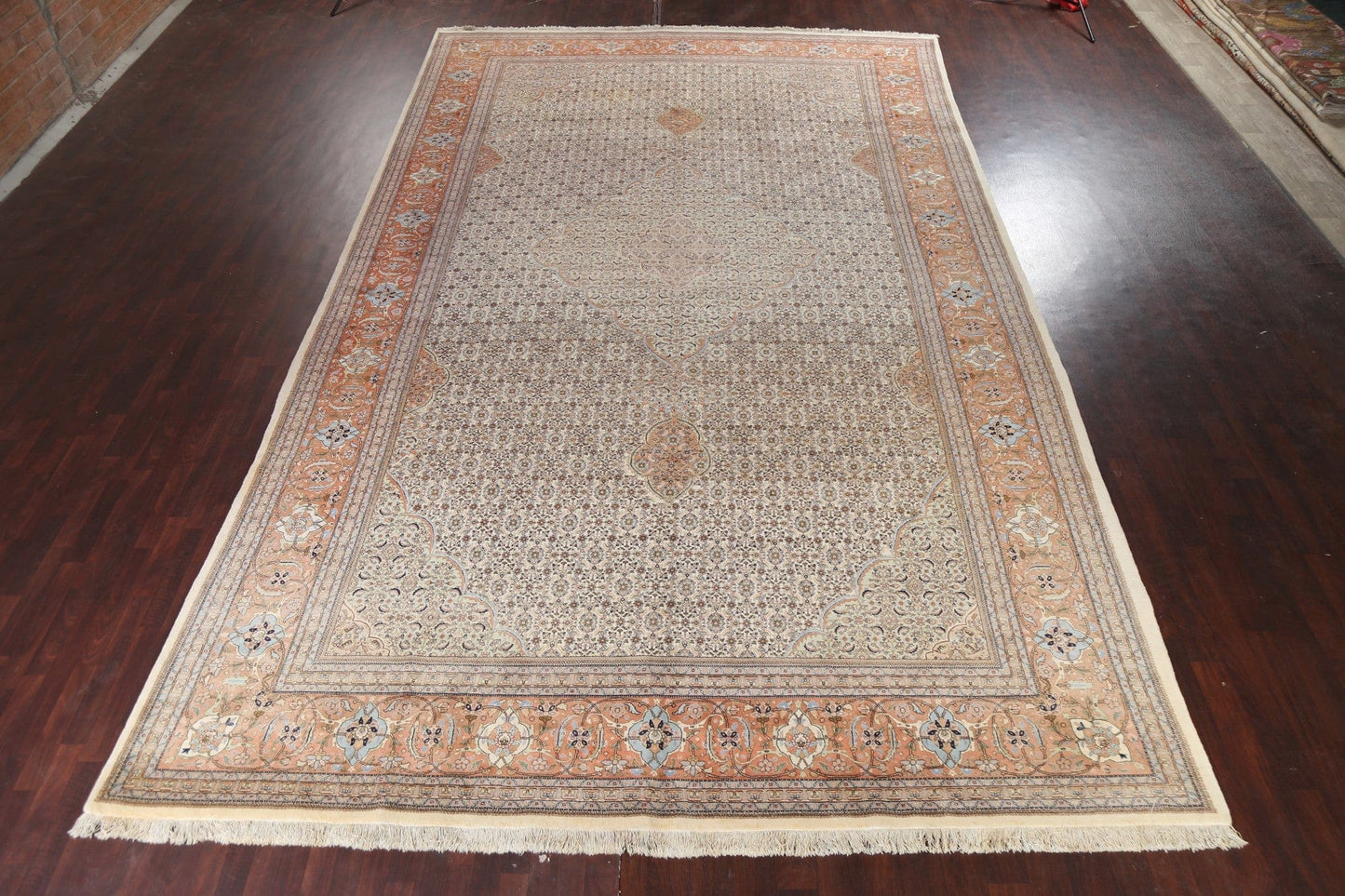 Vegetable Dye Tabriz Handmade Persian Rug 12x20