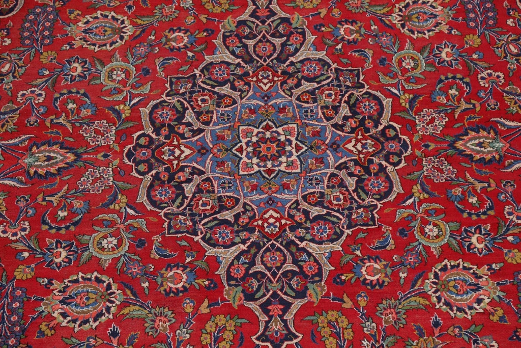 Vegetable Dye Large Kashan Persian Rug 11x16