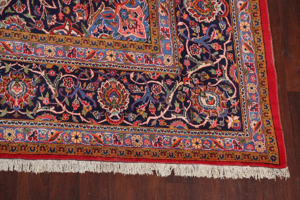 Vegetable Dye Large Kashan Persian Rug 11x16