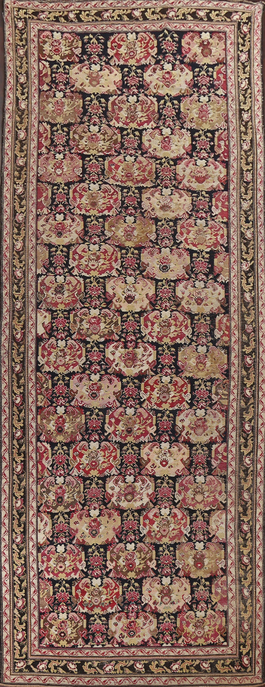 Pre-1900 Antique Vegetable Dye Karabakh Oriental Rug 7x18