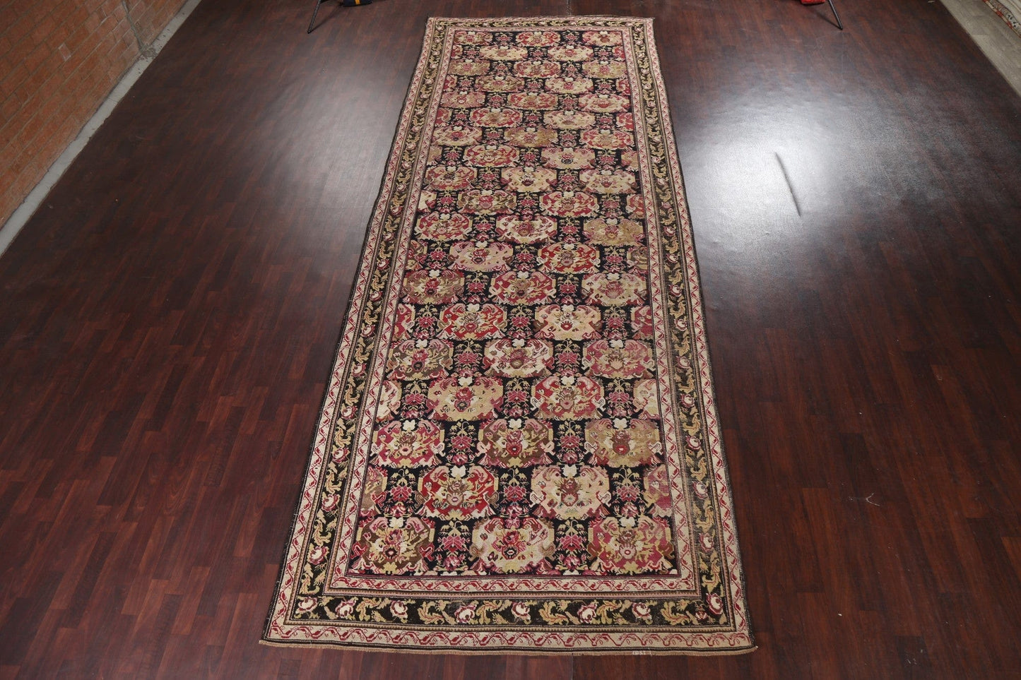 Pre-1900 Antique Vegetable Dye Karabakh Oriental Rug 7x18