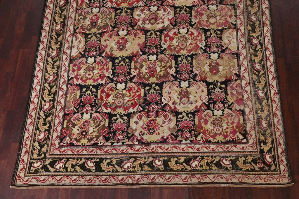 Pre-1900 Antique Vegetable Dye Karabakh Oriental Rug 7x18