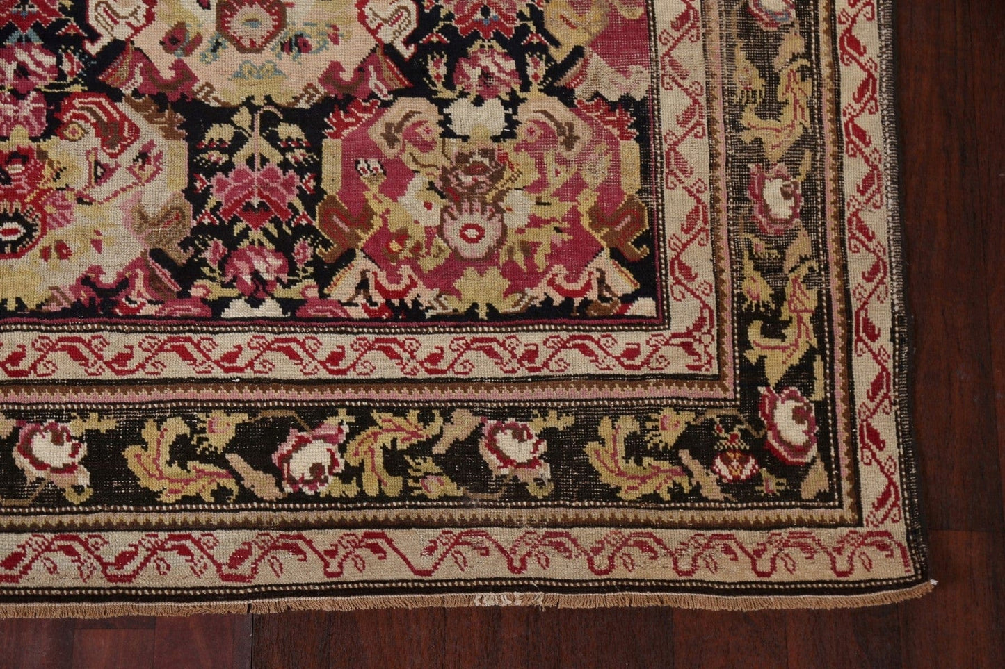 Pre-1900 Antique Vegetable Dye Karabakh Oriental Rug 7x18