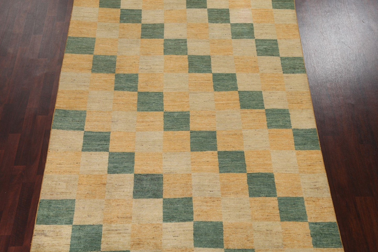 Checkered Gabbeh Kashkoli Oriental Area Rug 7x9