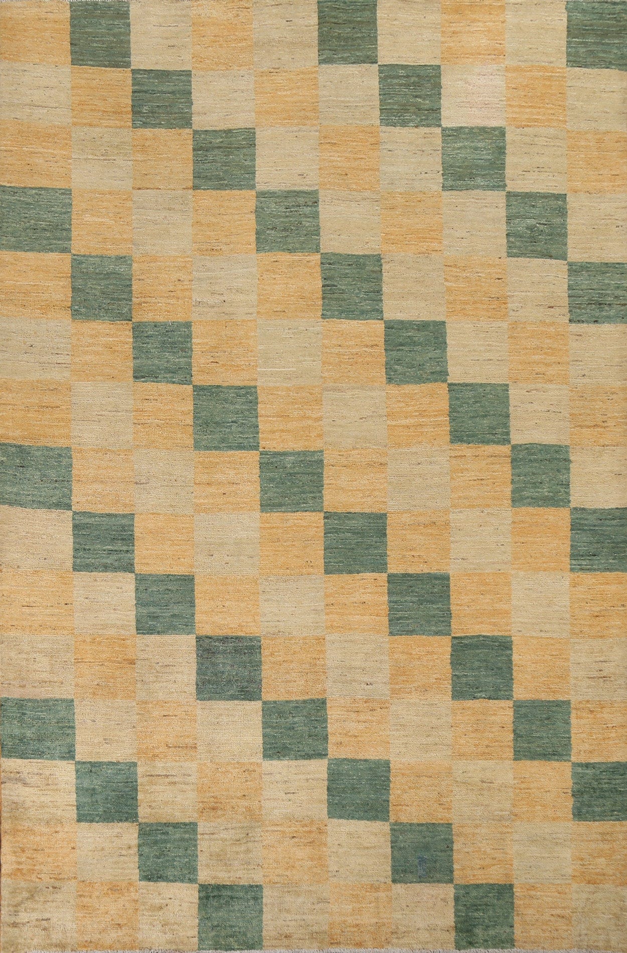 Checkered Gabbeh Kashkoli Oriental Area Rug 7x9