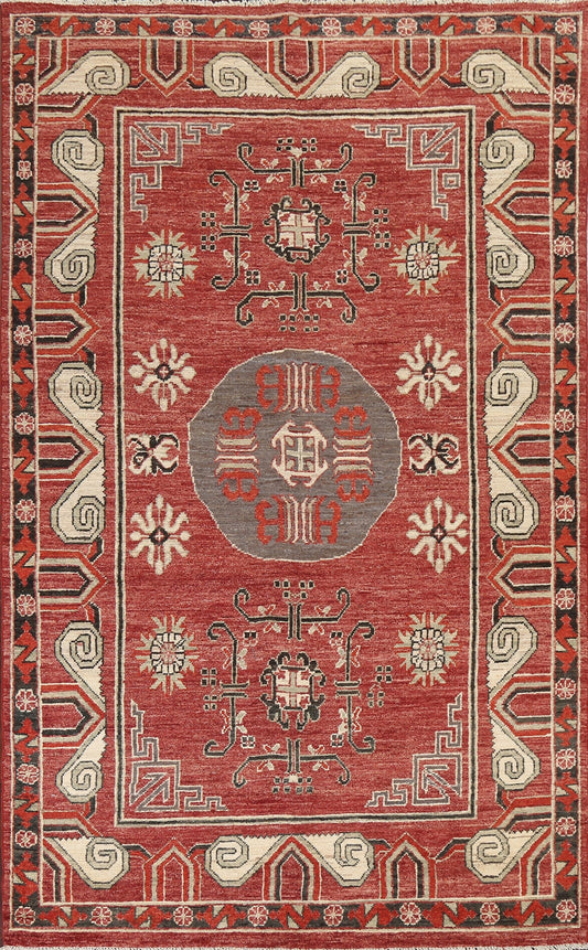 Handmade Wool Khotan Oriental Area Rug 6x9