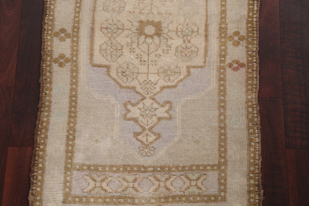 Square Wool Anatolian Vintage Turkish Rug 2x2