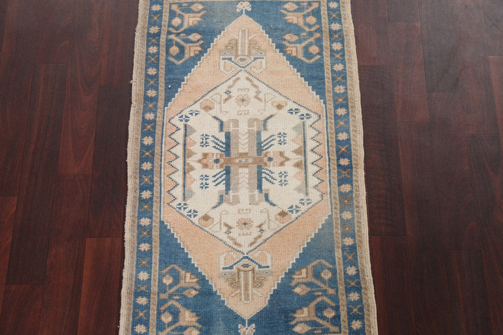 Geometric Wool Anatolian Handmade Turkish Rug 2x4