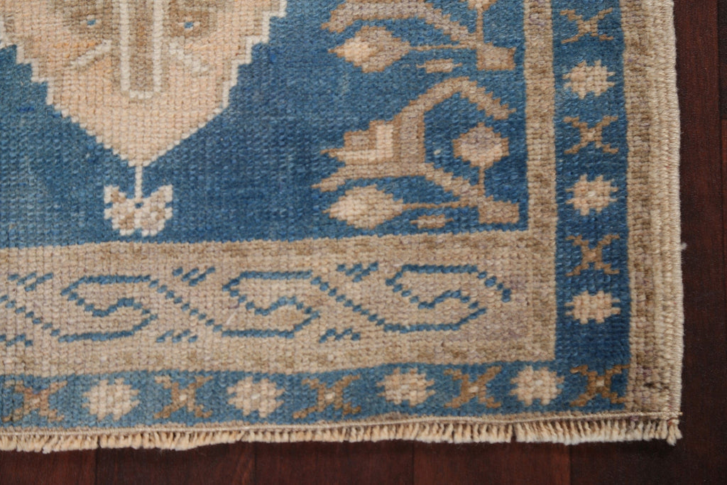 Geometric Wool Anatolian Handmade Turkish Rug 2x4