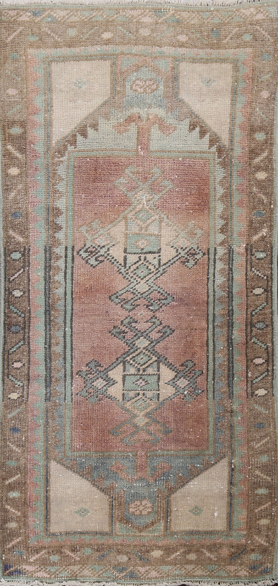 Antique Look Anatolian Wool Turkish Rug 2x3