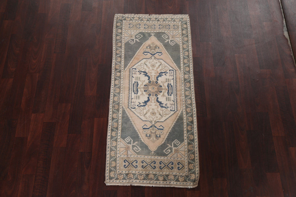 Geometric Wool Anatolian Handmade Turkish Rug 2x4