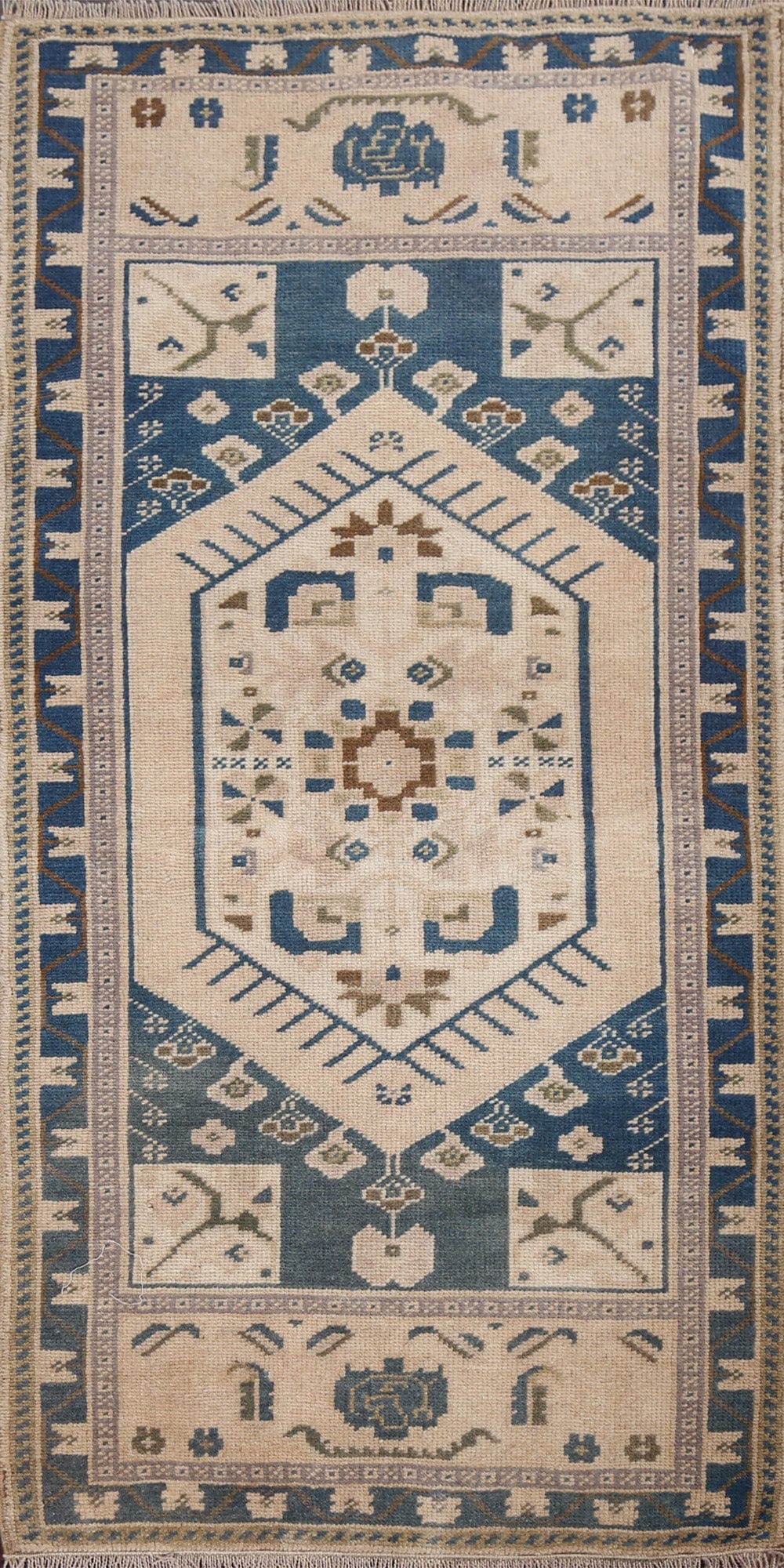 Handmade Anatolian Wool Turkish Rug 2x4