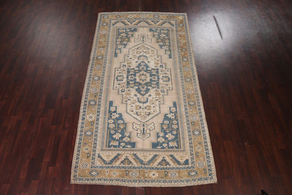 Vintage Wool Oushak Handmade Turkish Rug 6x11