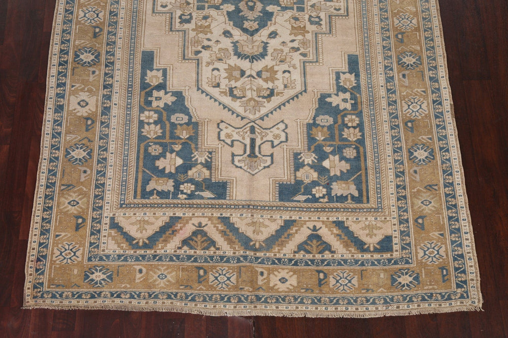 Vintage Wool Oushak Handmade Turkish Rug 6x11