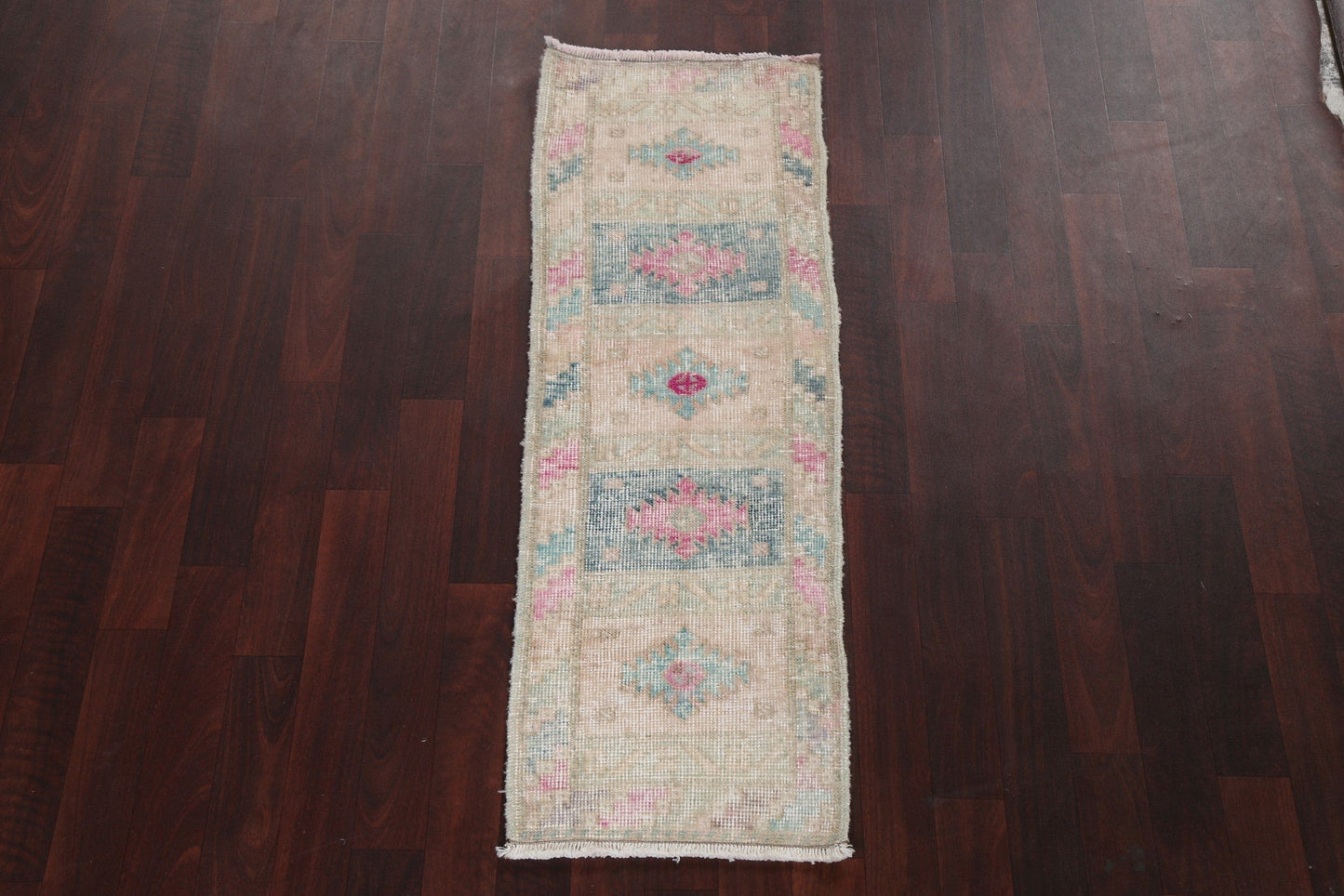 Antique Look Anatolian Wool Turkish Rug 1x4