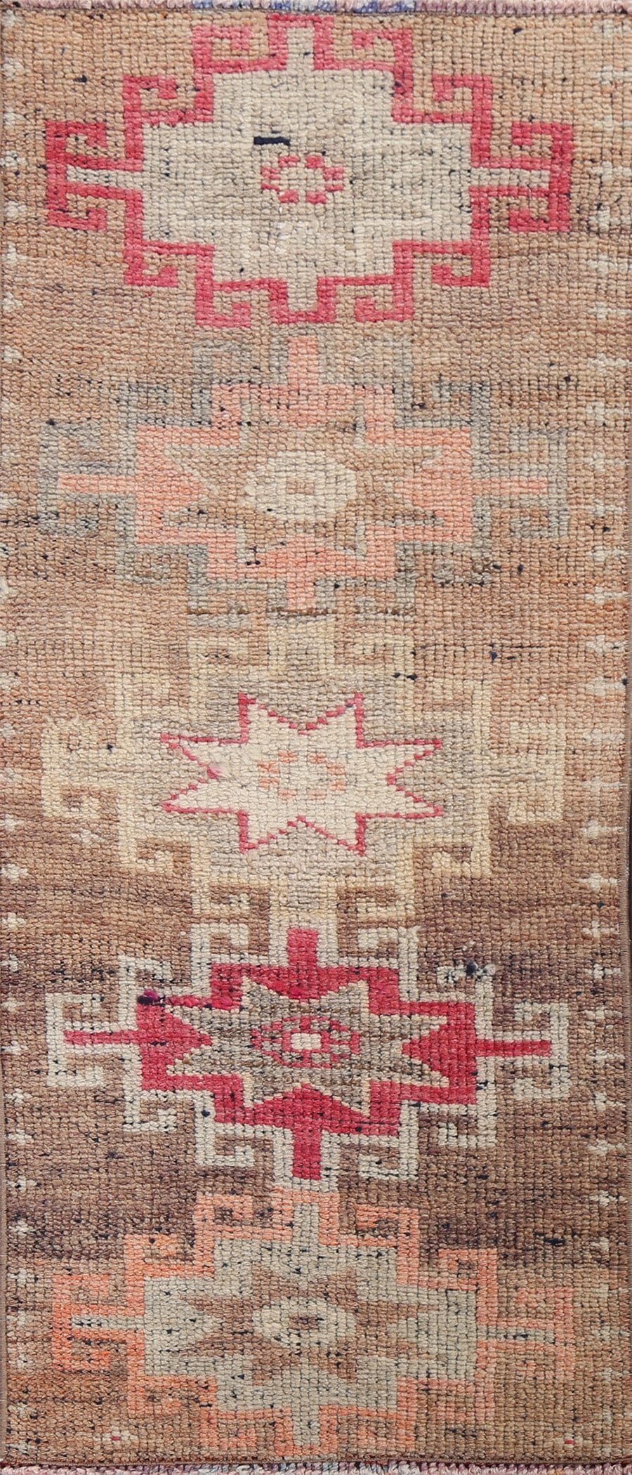 Antique Look Anatolian Turkish Wool Rug 1x4