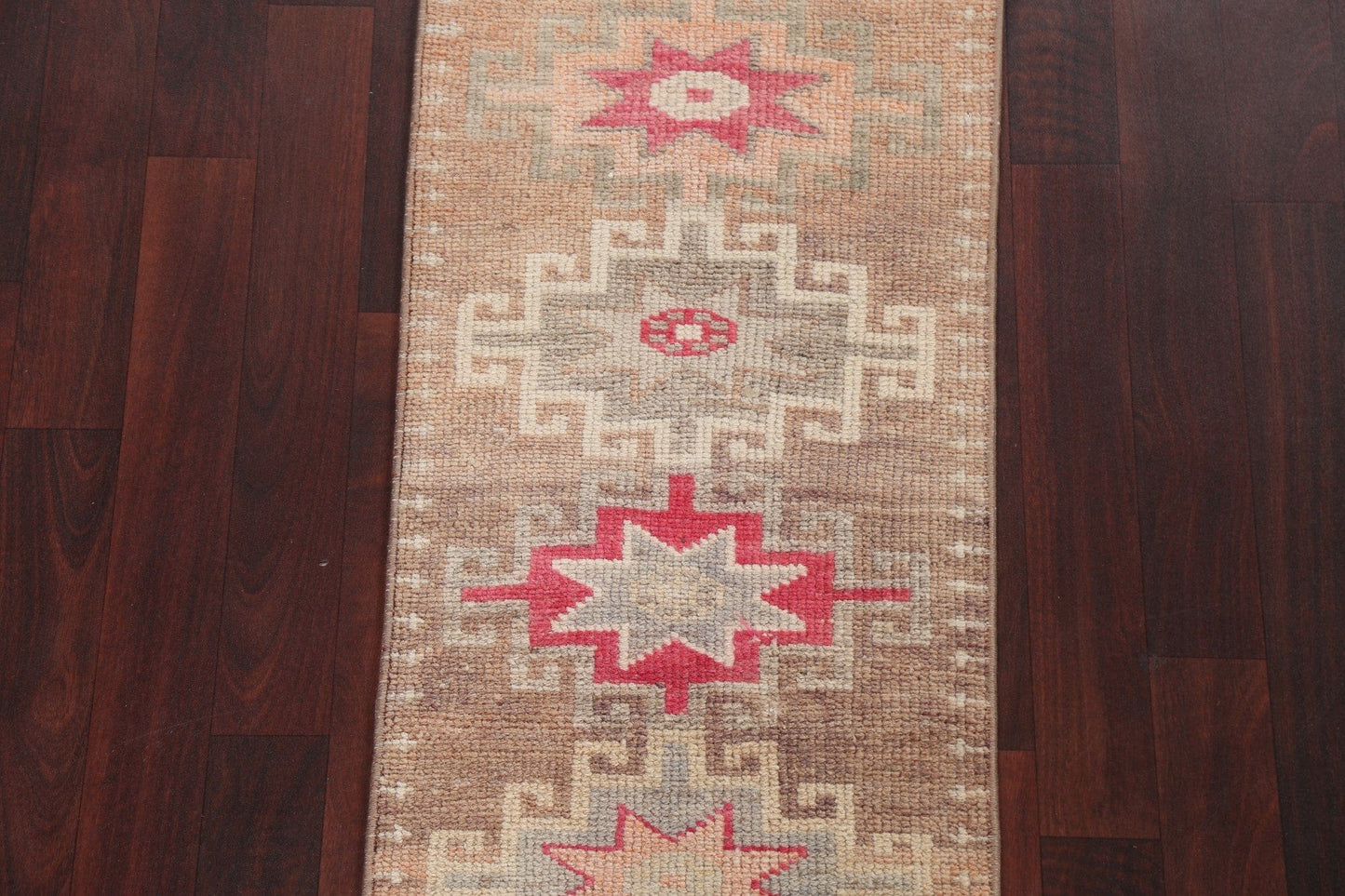 Antique Look Anatolian Turkish Wool Rug 1x3