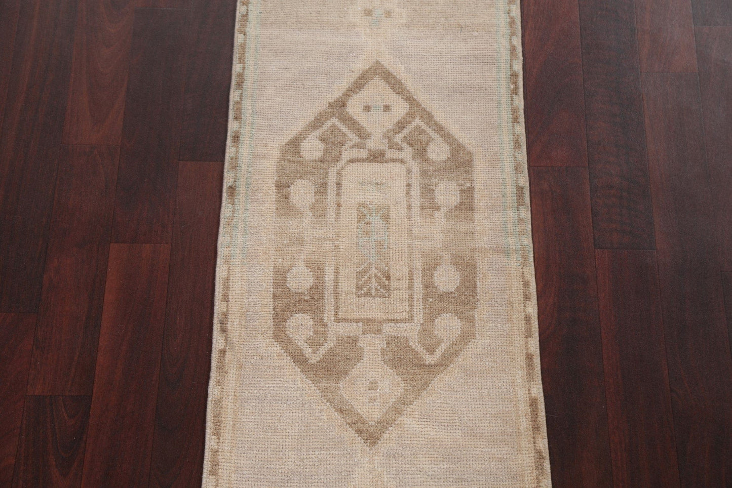 Vintage Muted Anatolian Turkish Wool Rug 1x3