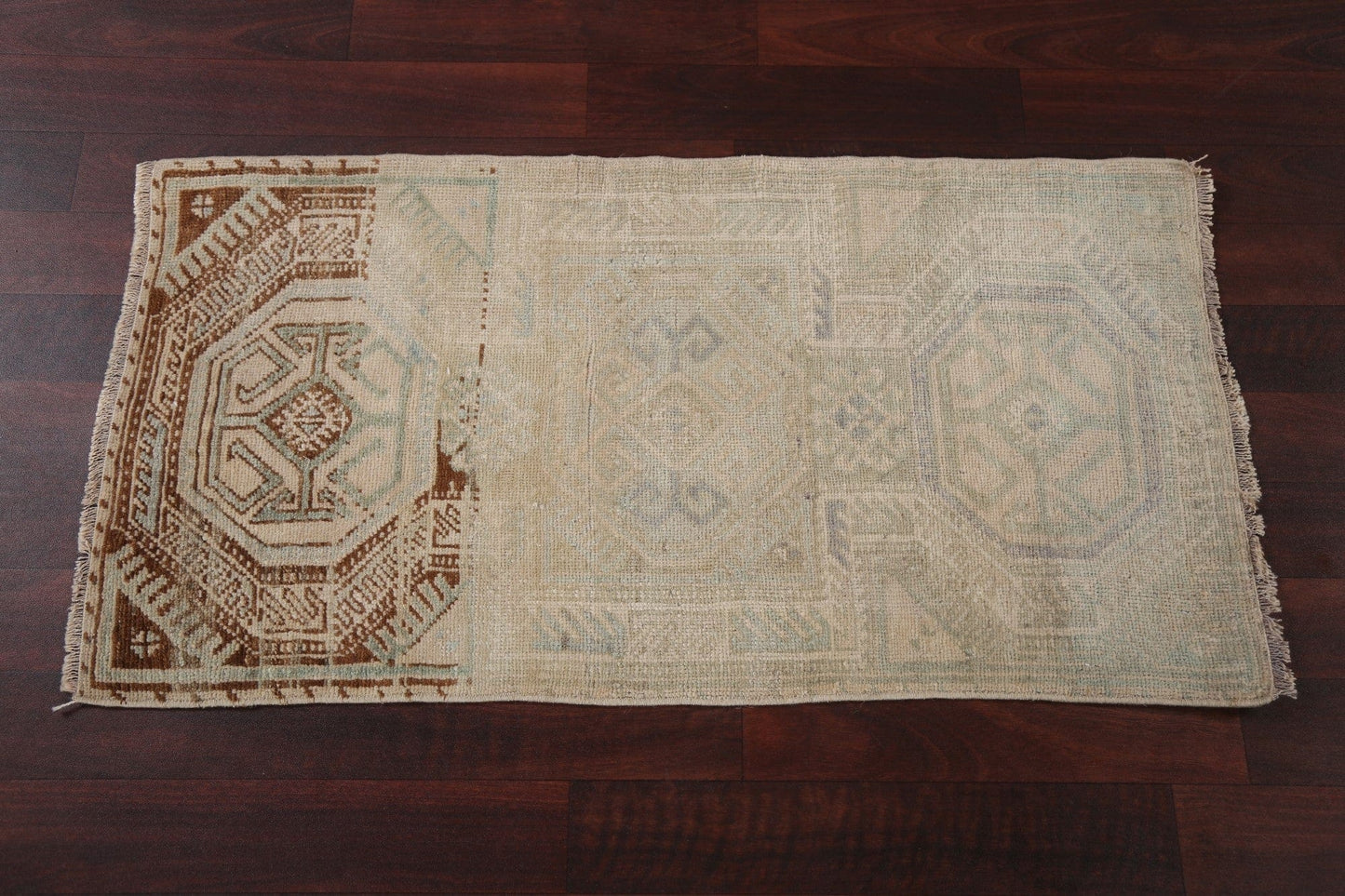 Vintage Muted Anatolian Wool Turkish Rug 2x3