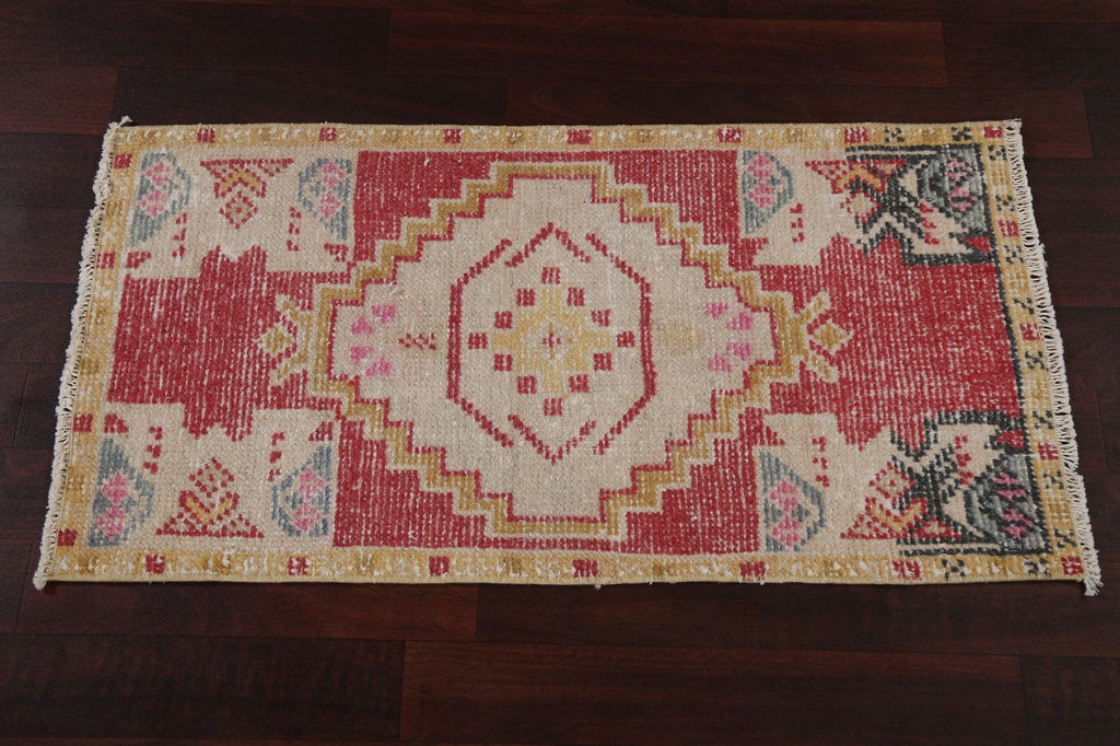 Set of 2 Vegetable Dye Anatolian Vintage Turkish Rugs 2x3