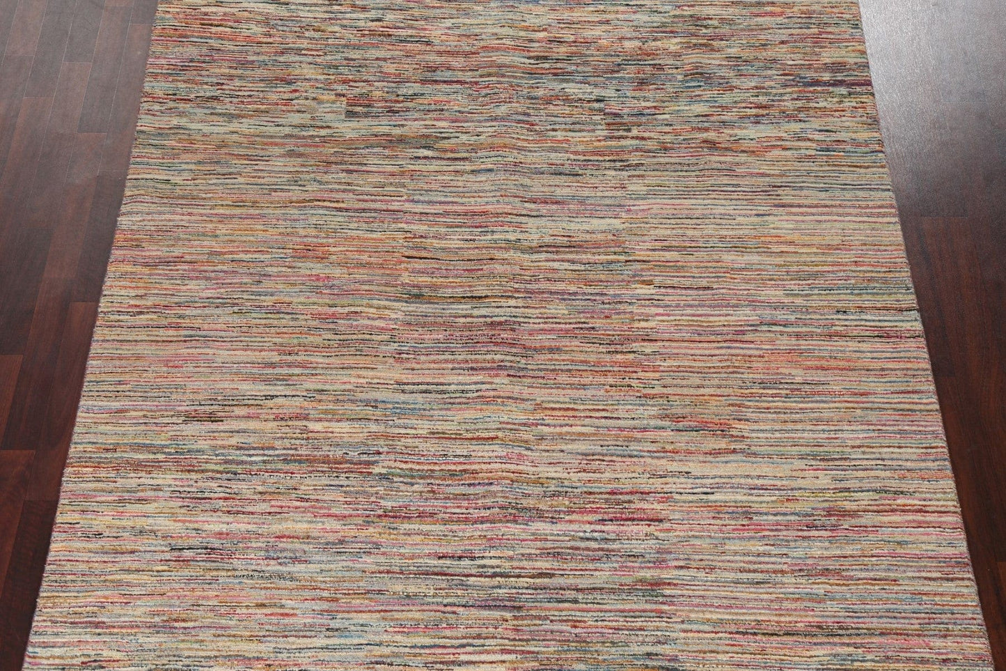 Striped Wool Gabbeh Kashkoli Oriental Area Rug 7x10