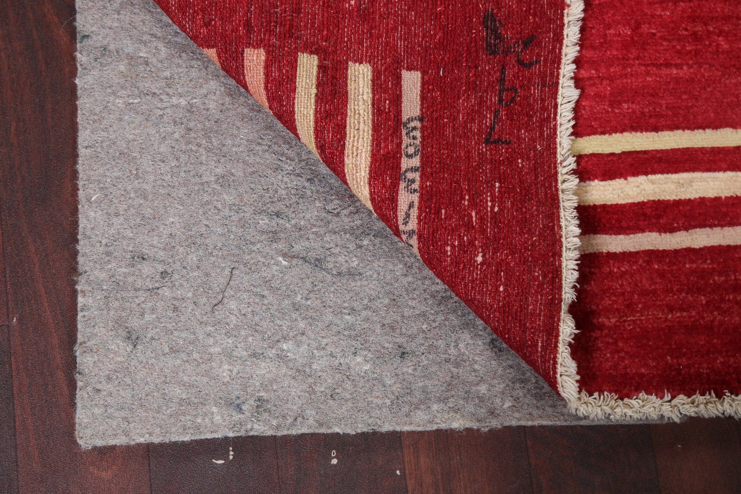 Red Wool Gabbeh Kashkoli Oriental Handmade Rug 3x4