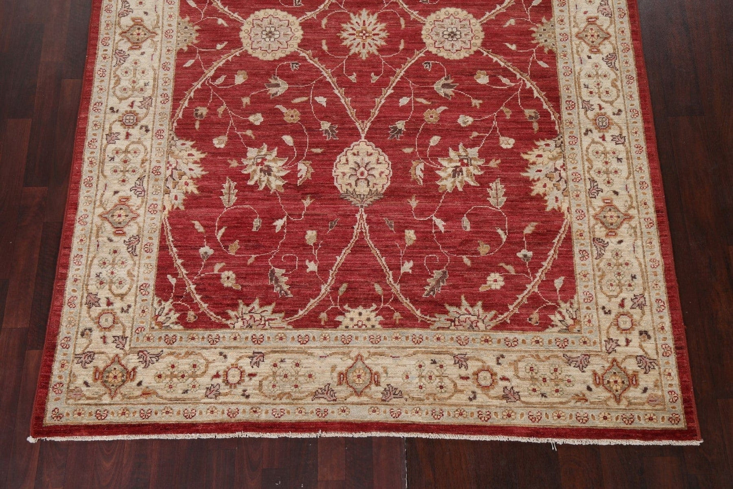 Vegetable Dye Chobi Peshawar Handmade Oriental Rug 7x10