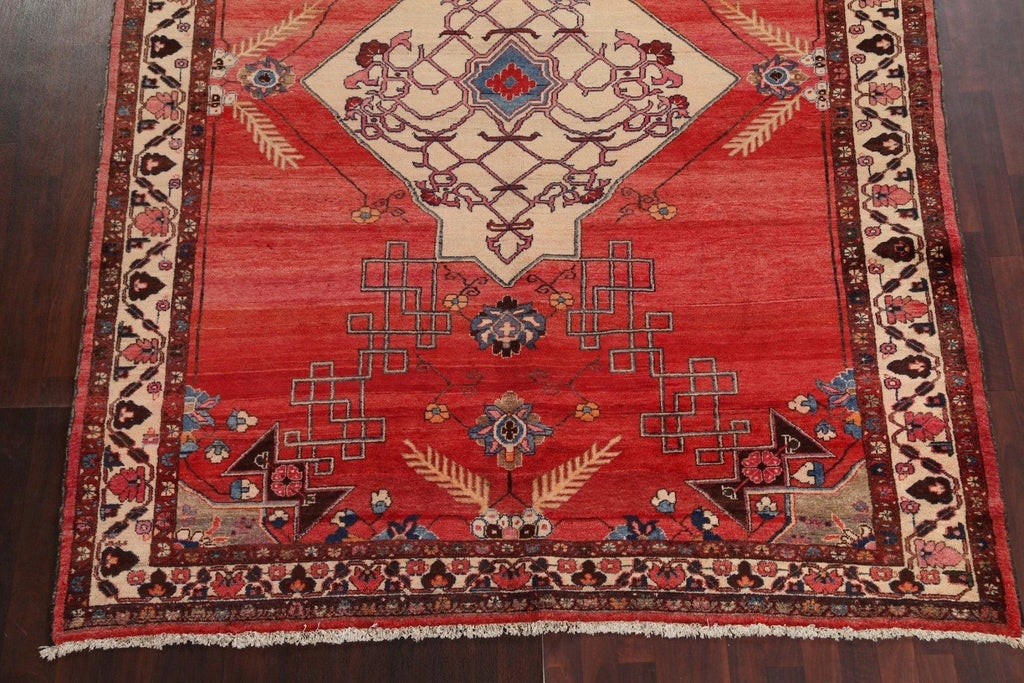 Vintage Wool Malayer Persian Handmade Rug 7x9