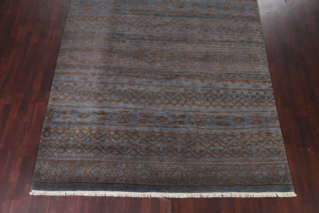 Hand-Knotted Wool Abstract Oriental Area Rug 8x11