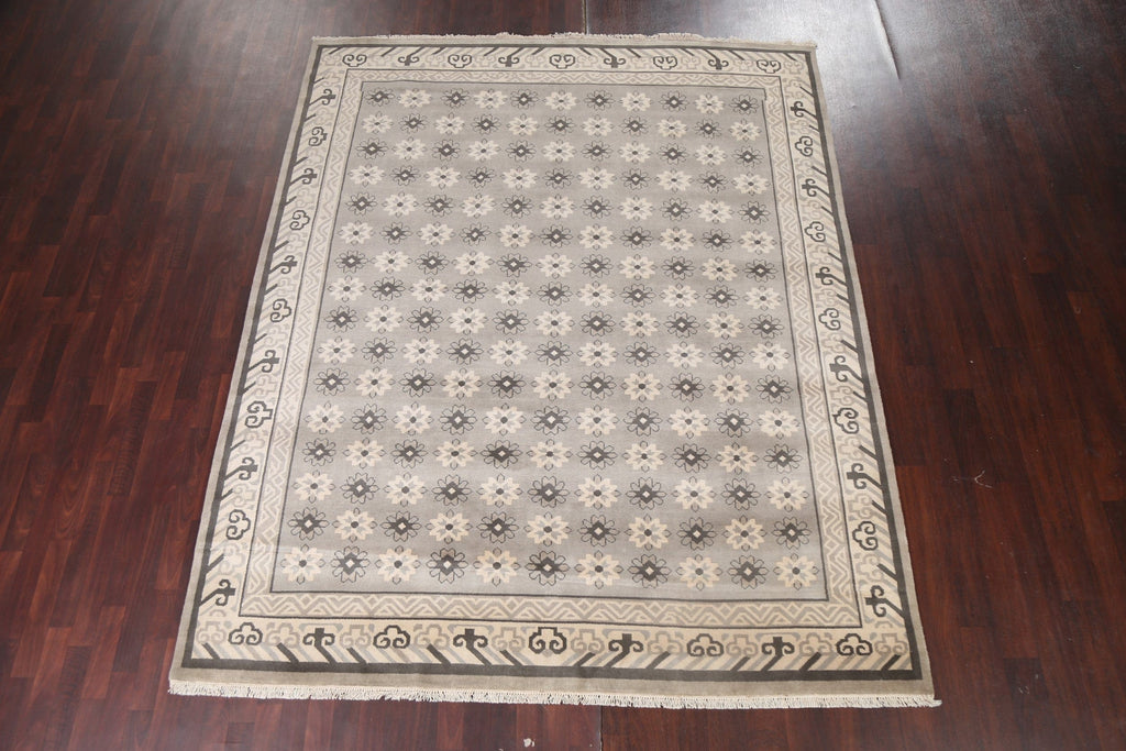 Geometric Wool Khotan Oriental Area Rug 8x10