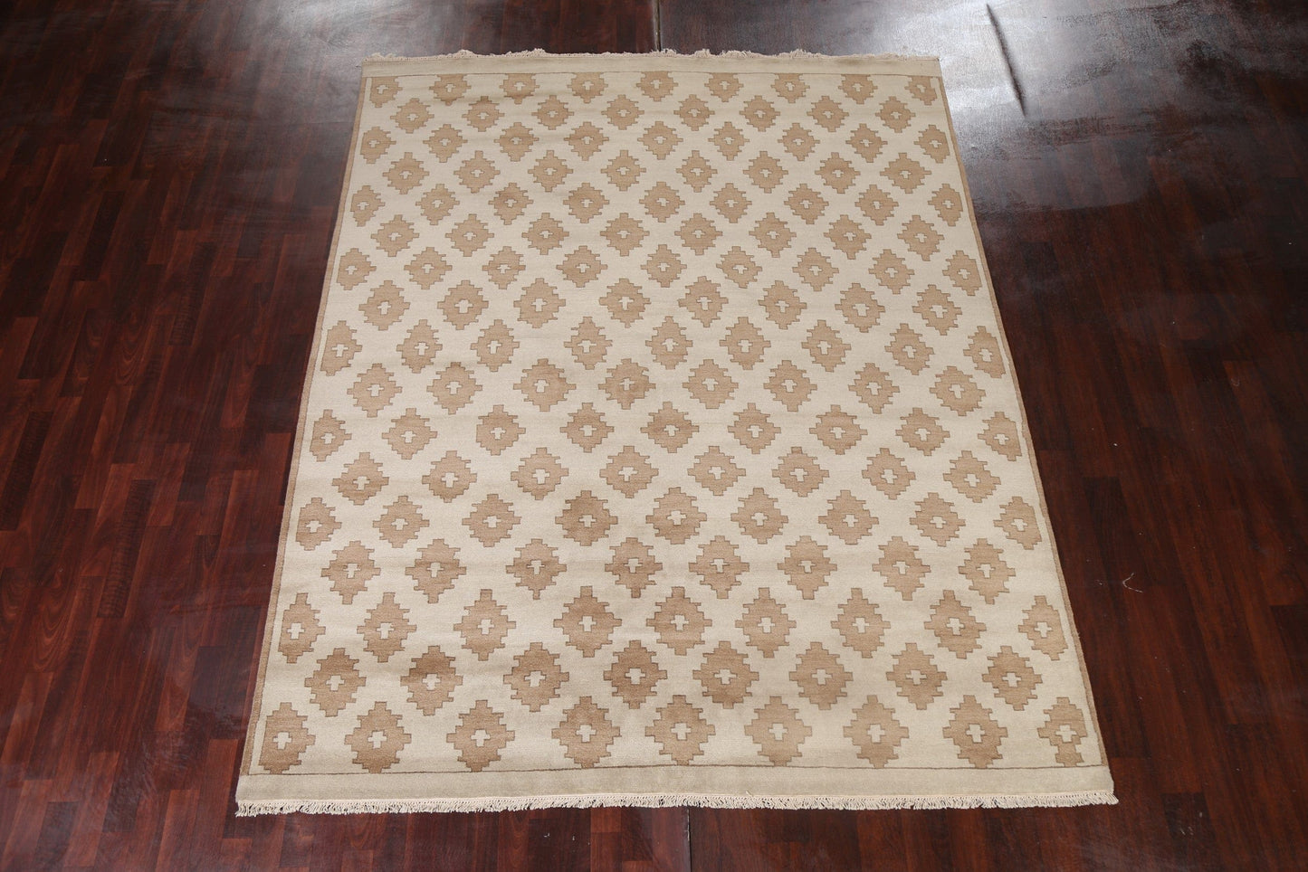 All-Over Geometric Modern Oriental Area Rug 8x10