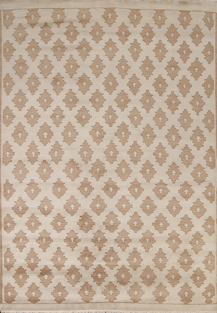 All-Over Geometric Modern Oriental Area Rug 8x10