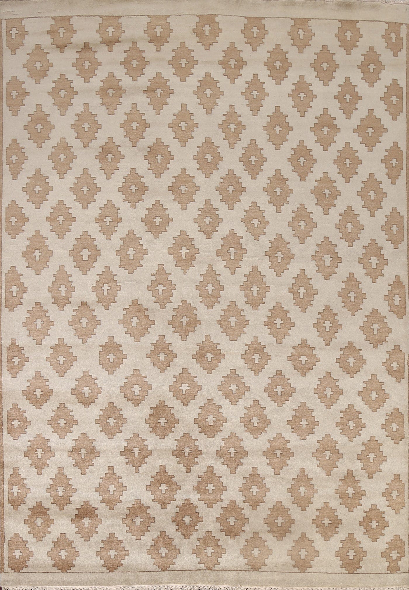 All-Over Geometric Modern Oriental Area Rug 8x10