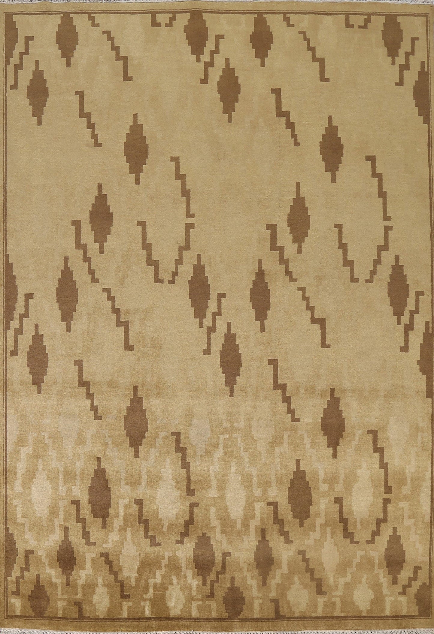 Handmade Wool Abstract Oriental Area Rug 8x10