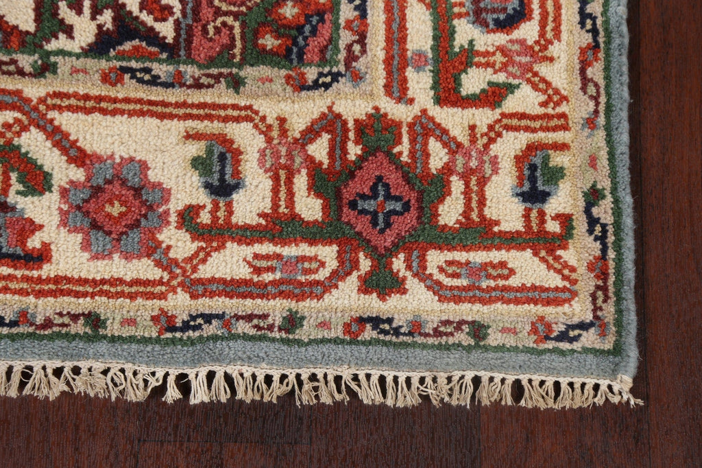 Hand-Knotted Wool Heriz Oriental Area Rug 4x6