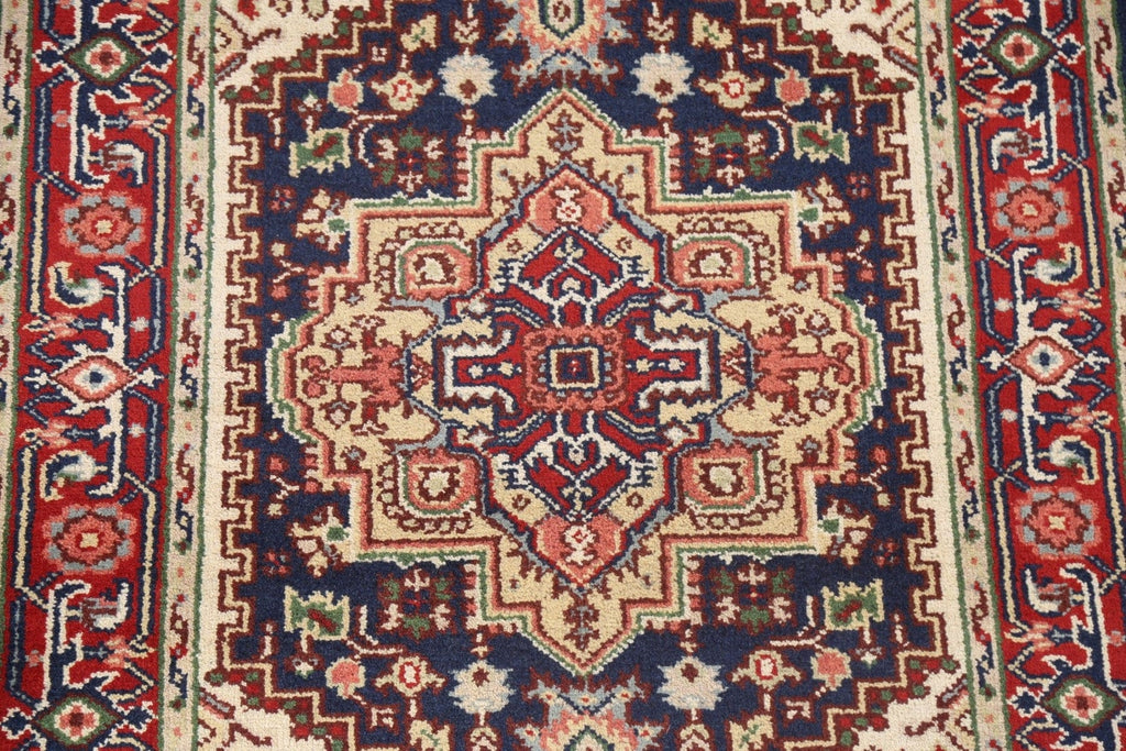 Handmade Wool Heriz Oriental Area Rug 4x6