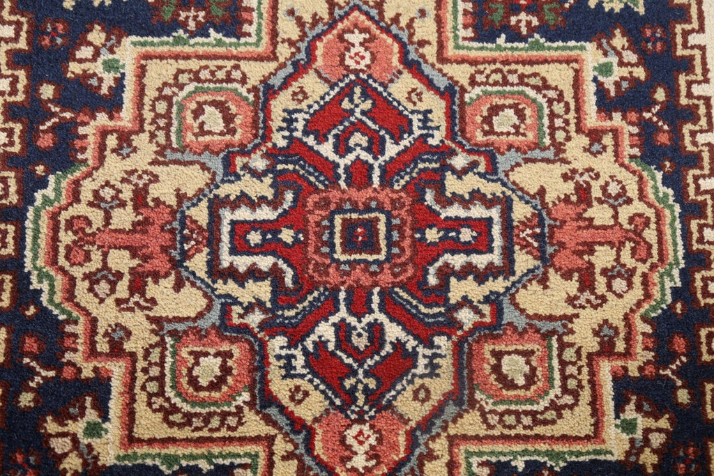 Handmade Wool Heriz Oriental Area Rug 4x6