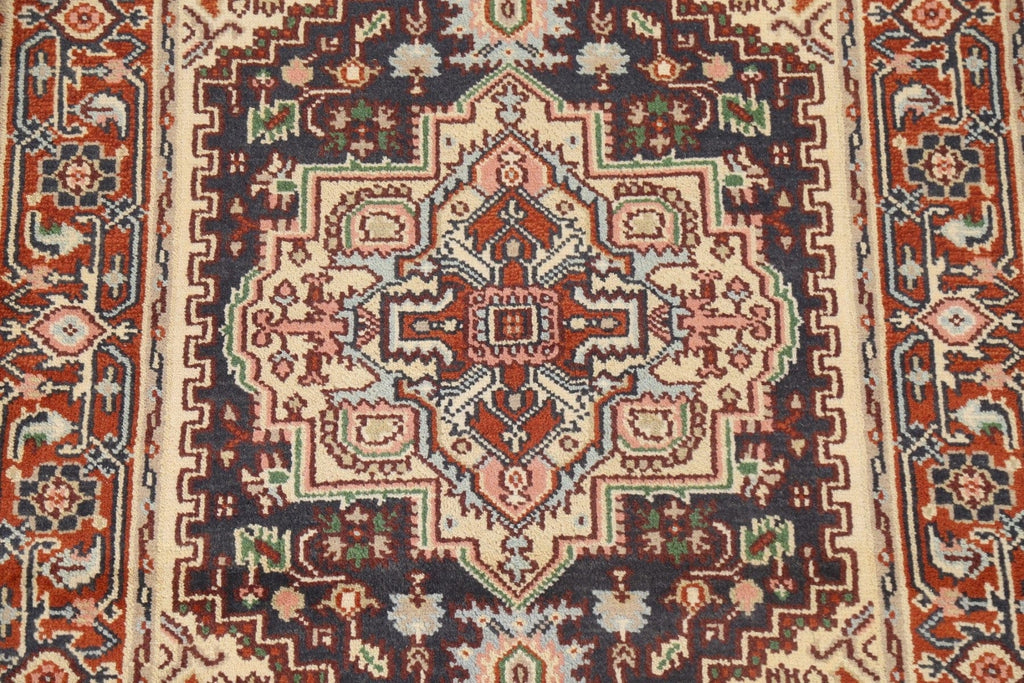 Geometric Heriz Oriental Handmade Rug 4x6