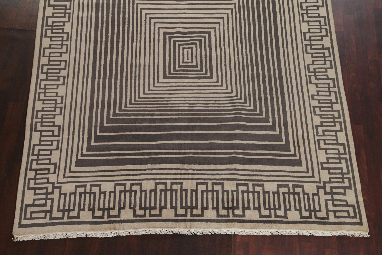 Hand-Knotted Wool Modern Oriental Area Rug 8x10