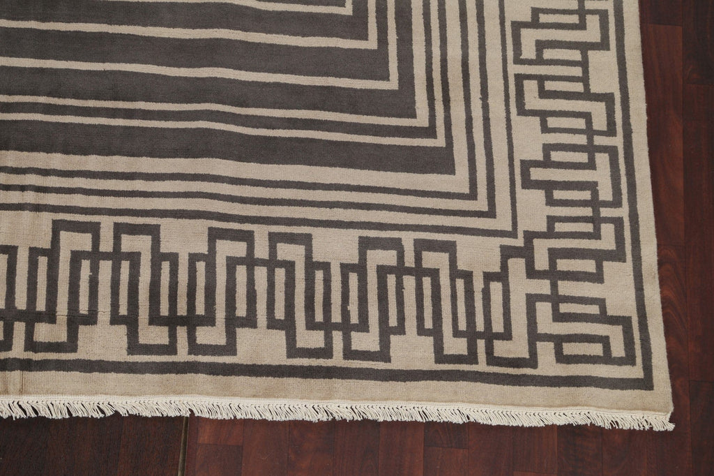 Hand-Knotted Wool Modern Oriental Area Rug 8x10