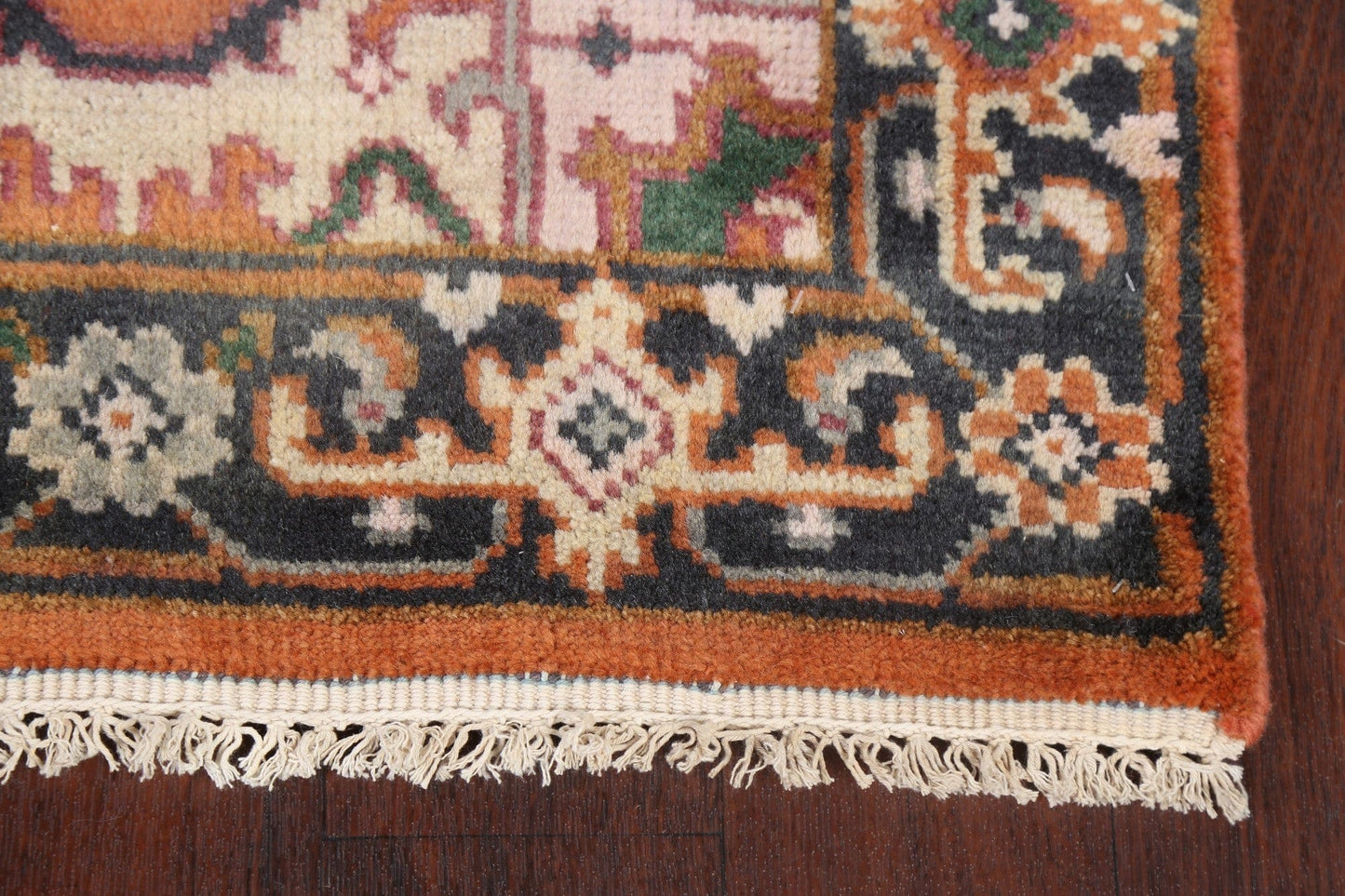 Hand-Knotted Heriz Oriental Runner Rug 3x8