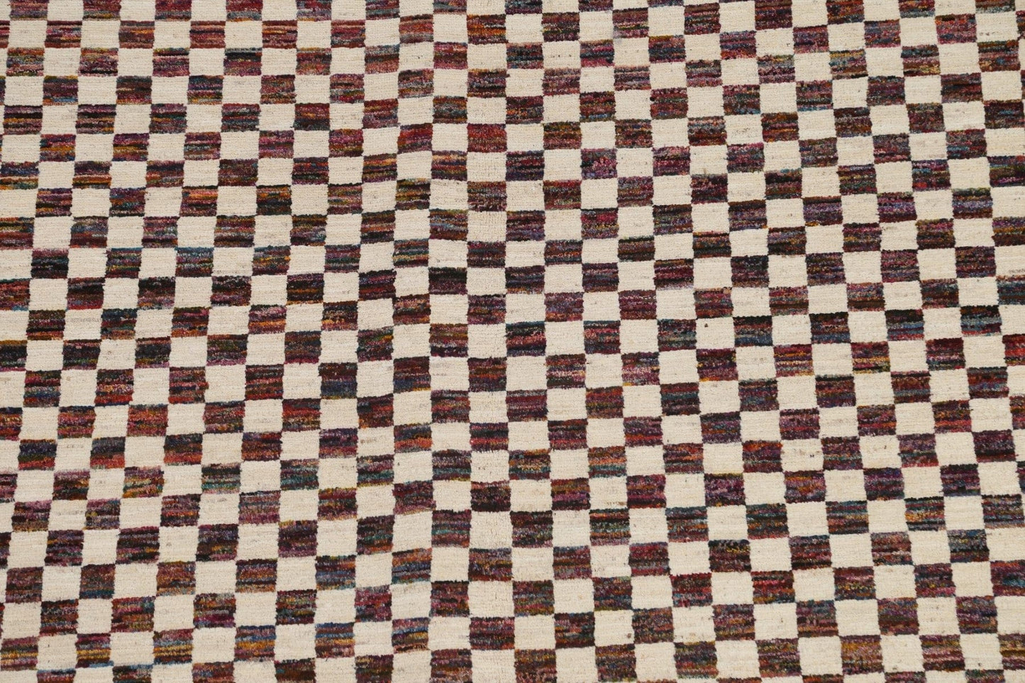 Checkered Gabbeh Kashkoli Oriental Area Rug 6x8