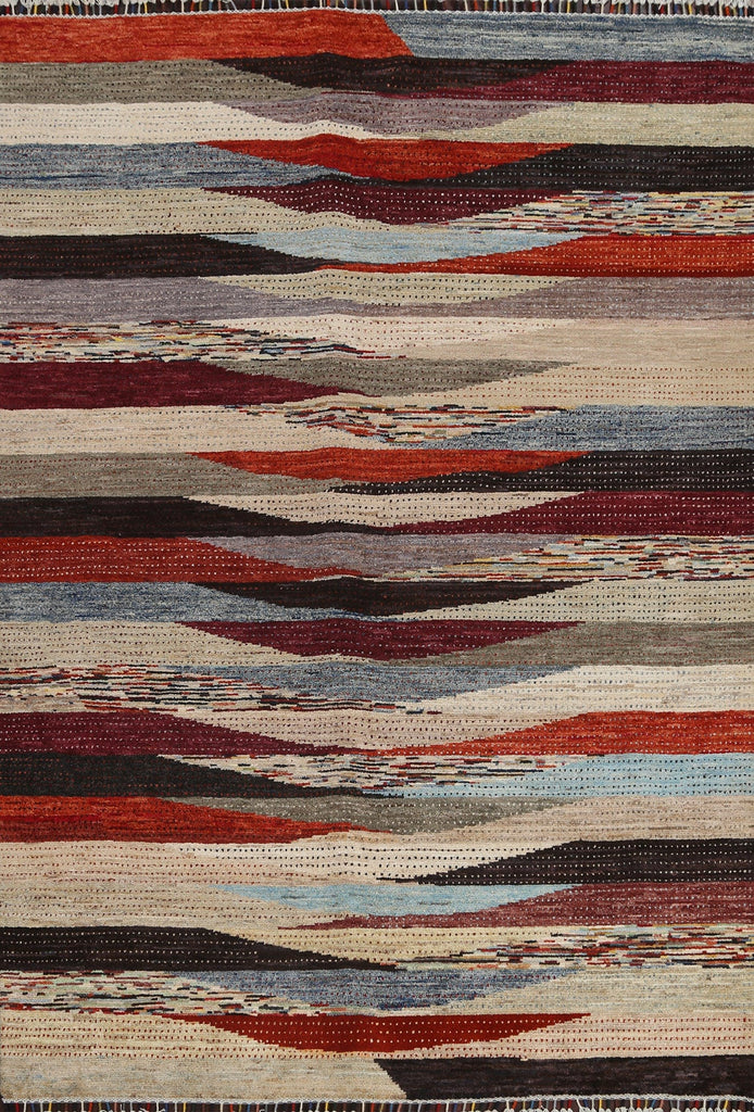 Contemporary Gabbeh Kashkoli Oriental Rug 6x8