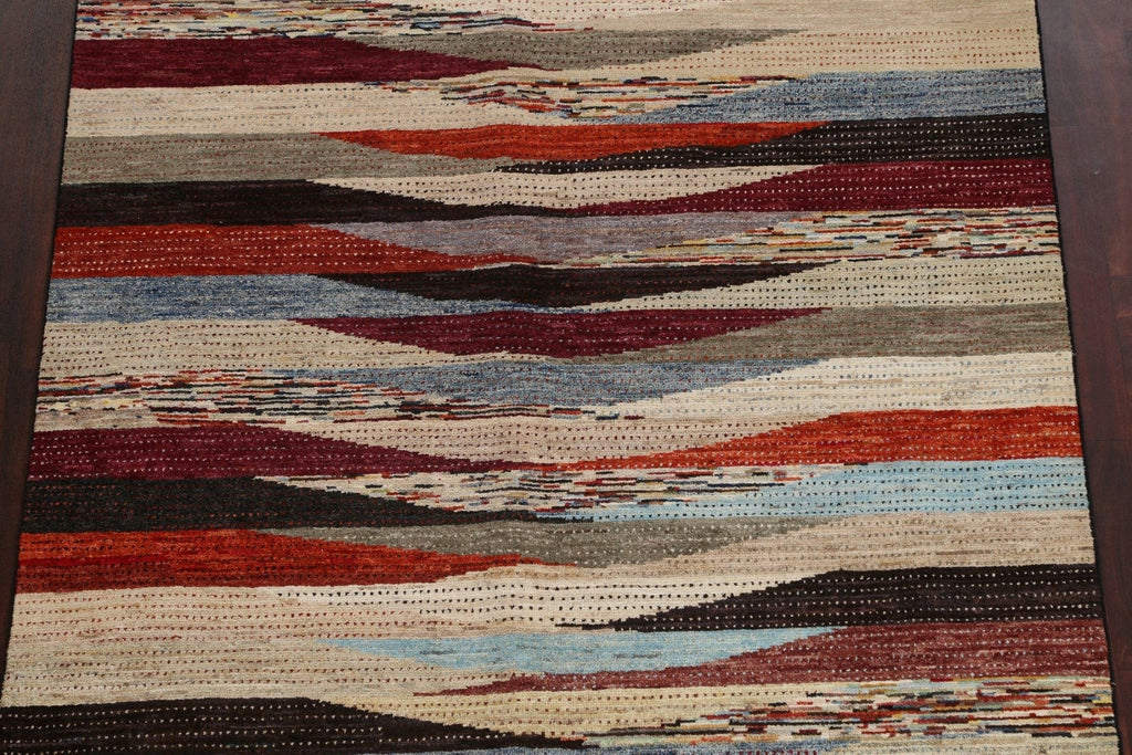 Contemporary Gabbeh Kashkoli Oriental Rug 6x8