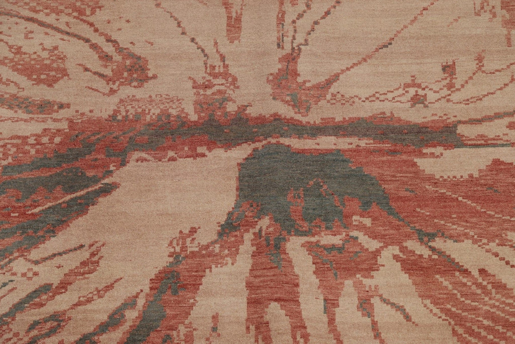 Hand-Knotted Wool Abstract Oriental Area Rug 5x8