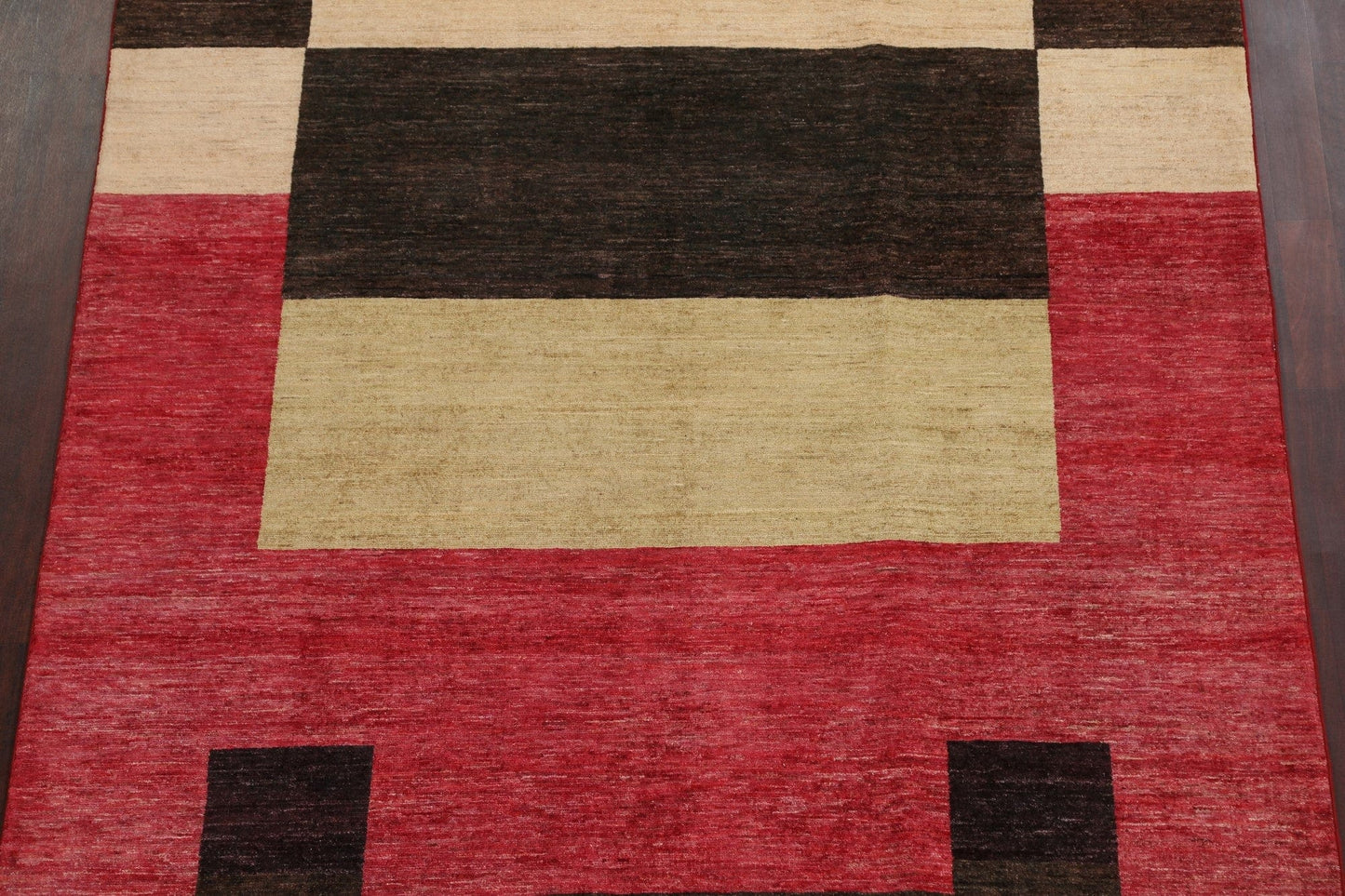 Modern Geometric Gabbeh Kashkoli Oriental Rug 6x8