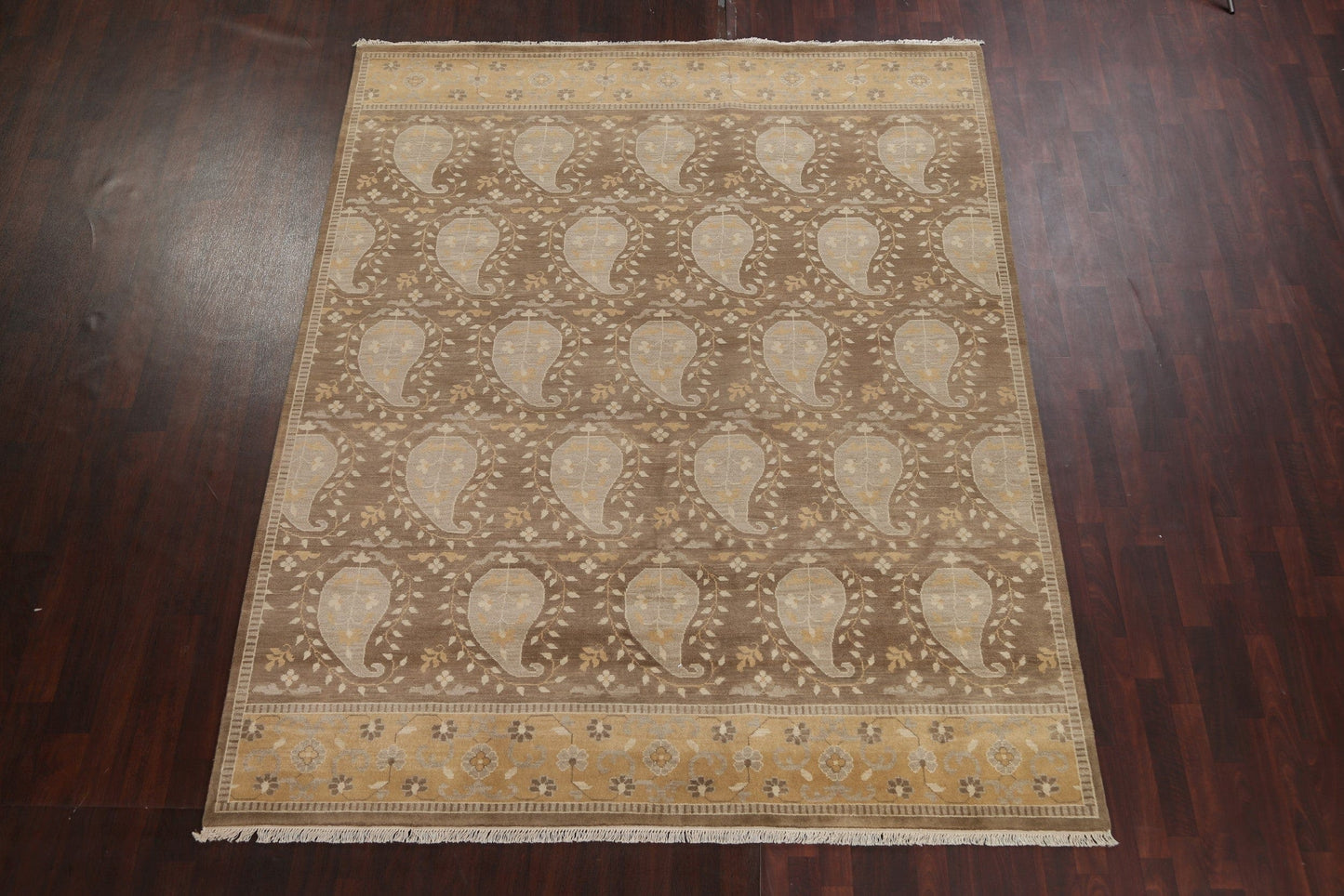 Handmade Paisley Abstract Oriental Area Rug 8x10