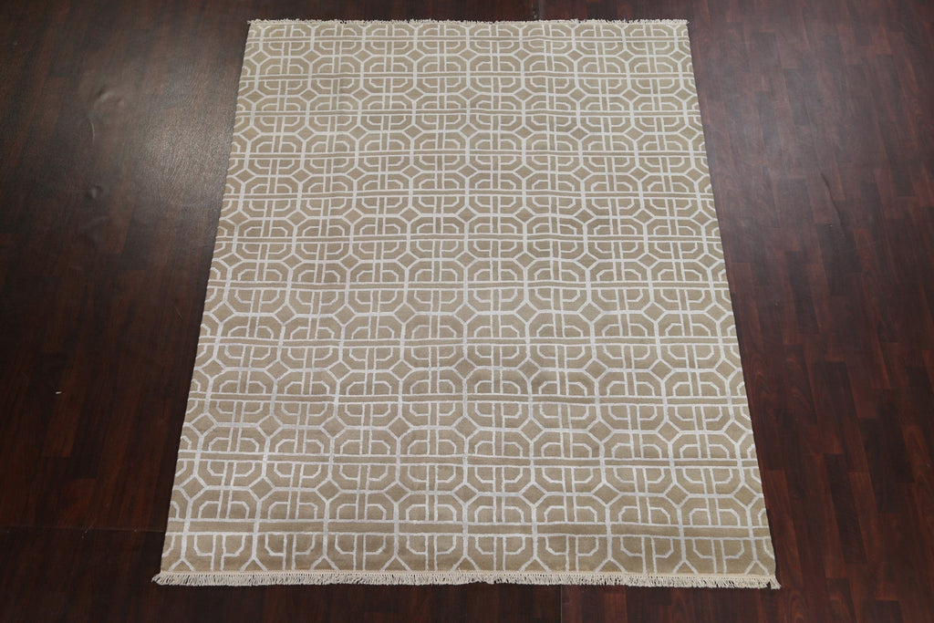 All-Over Geometric Modern Oriental Area Rug 8x10