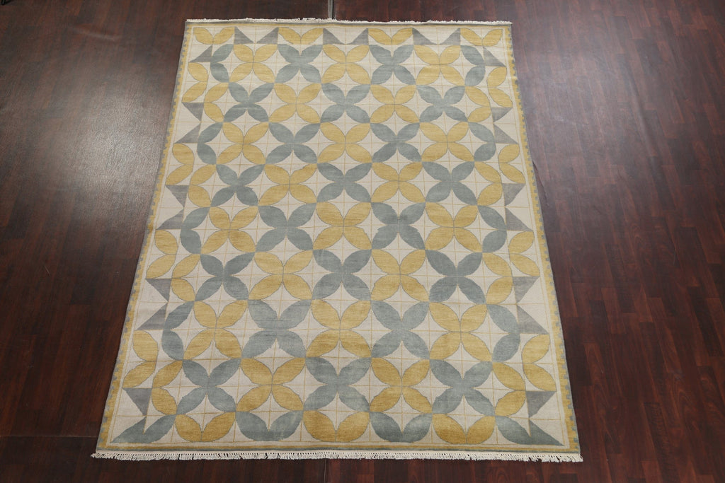 Handmade Wool Modern Oriental Area Rug 8x11